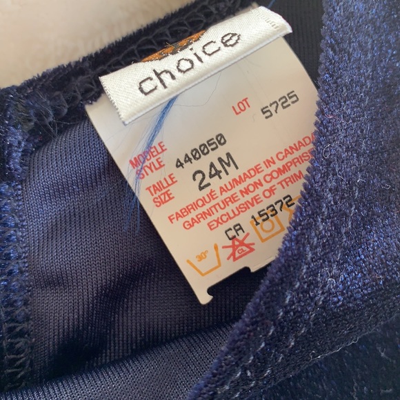 NWOT Vintage Organza Velvet Dress Size 24 Months - Picture 4 of 6